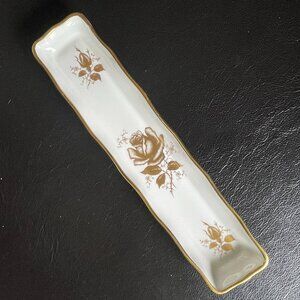 Vintage Hammersley Golden Glory Bone China England Mint/Olive Tray